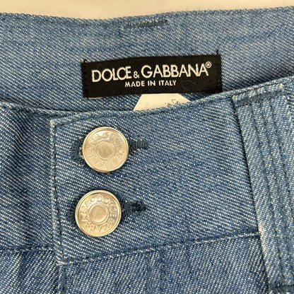 DOLCE&GABBANA ドルチェアンドガッバーナ G3VQBD 12GOLD ライトブルー プレート デニムパンツ ボトムス