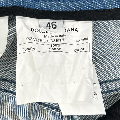 DOLCE&GABBANA ドルチェアンドガッバーナ G3VQBD 12GOLD ライトブルー プレート デニムパンツ ボトムス