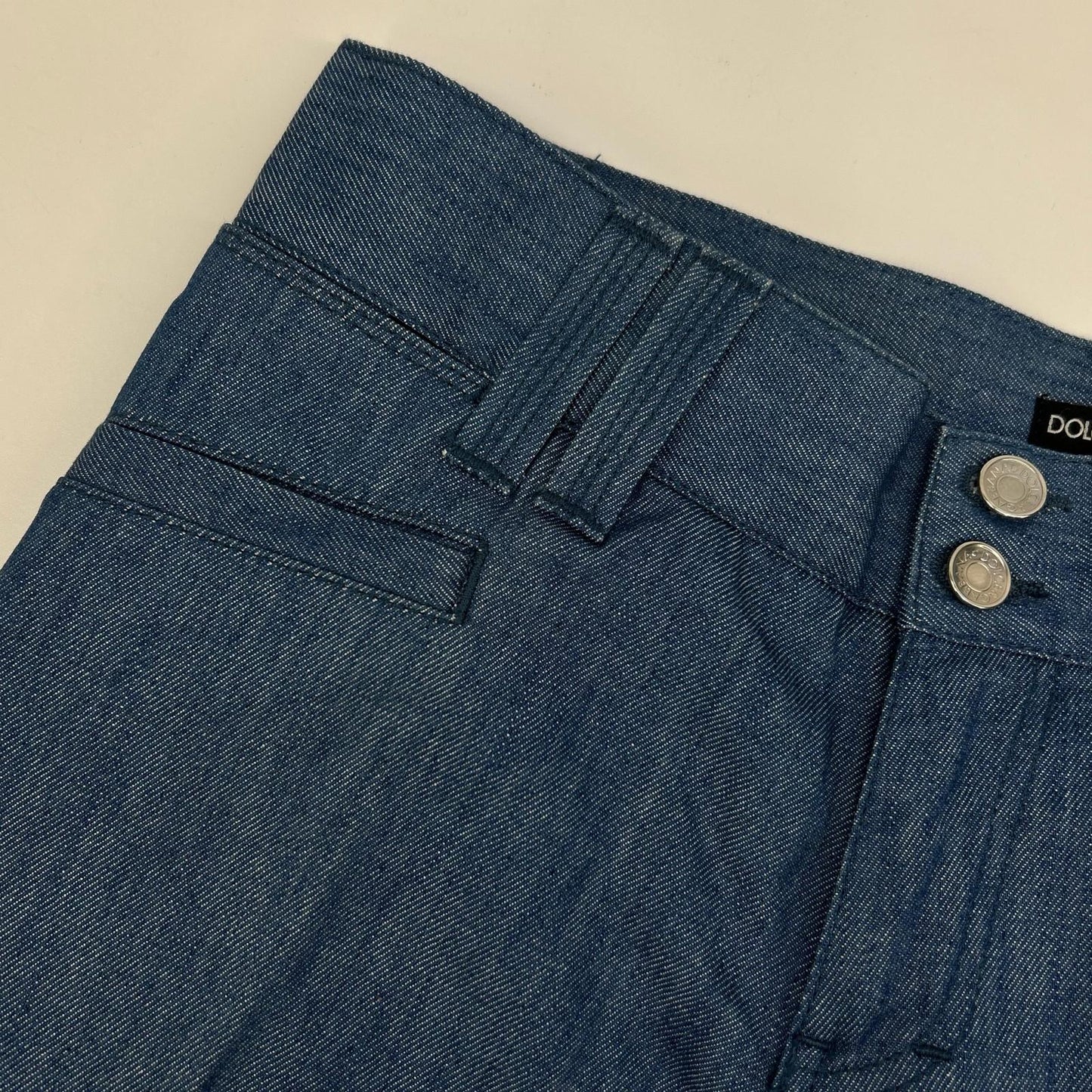 DOLCE&GABBANA ドルチェアンドガッバーナ G3VQBD 12GOLD ライトブルー プレート デニムパンツ ボトムス