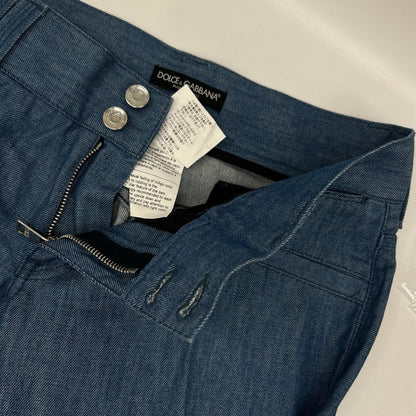 DOLCE&GABBANA ドルチェアンドガッバーナ G3VQBD 12GOLD ライトブルー プレート デニムパンツ ボトムス