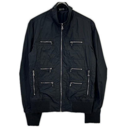 DOLCE&GABBANA ドルチェアンドガッバーナ G9I23T ブラック ナイロン マルチポケットジャケット ジャケット