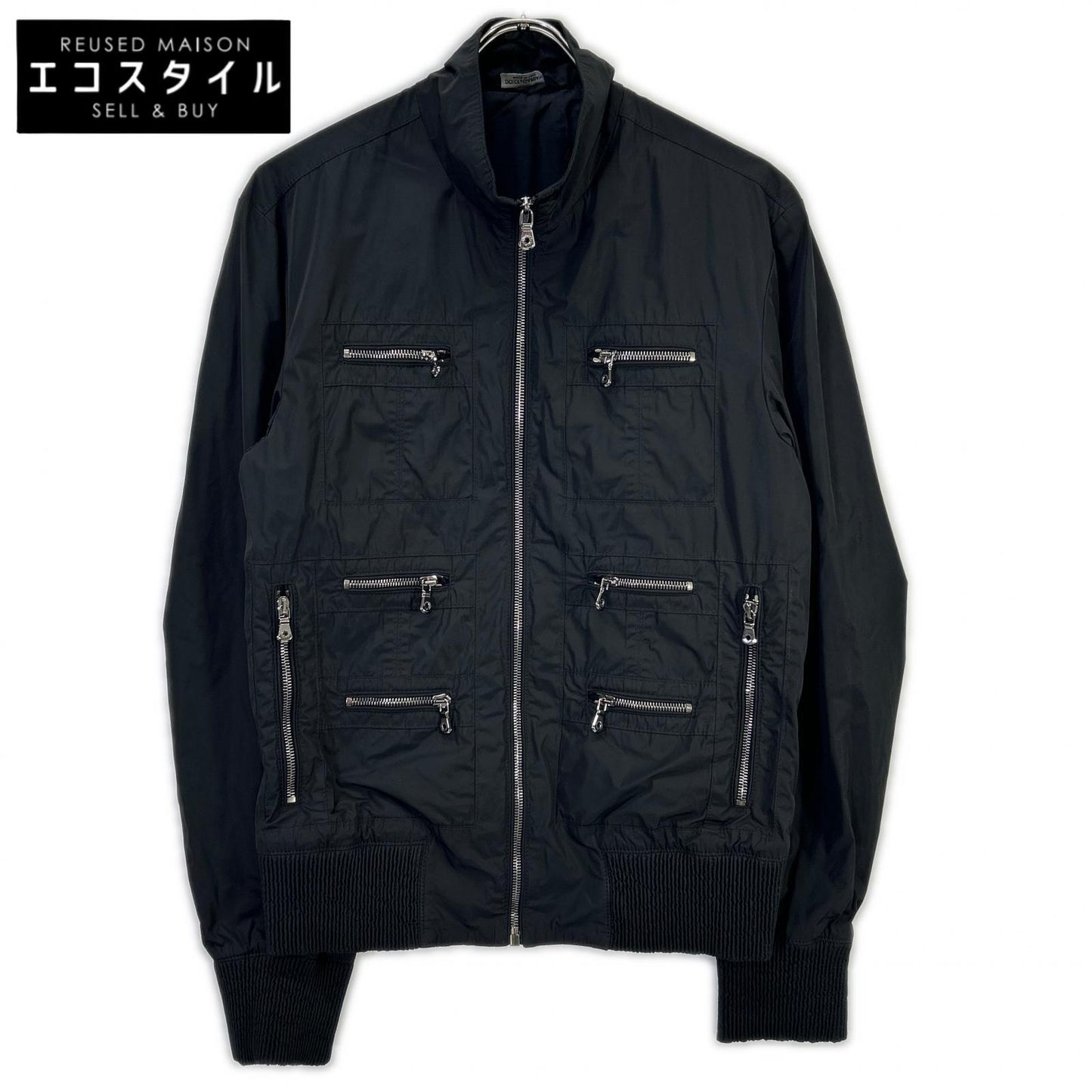 DOLCE&GABBANA ドルチェアンドガッバーナ G9I23T ブラック ナイロン マルチポケットジャケット ジャケット