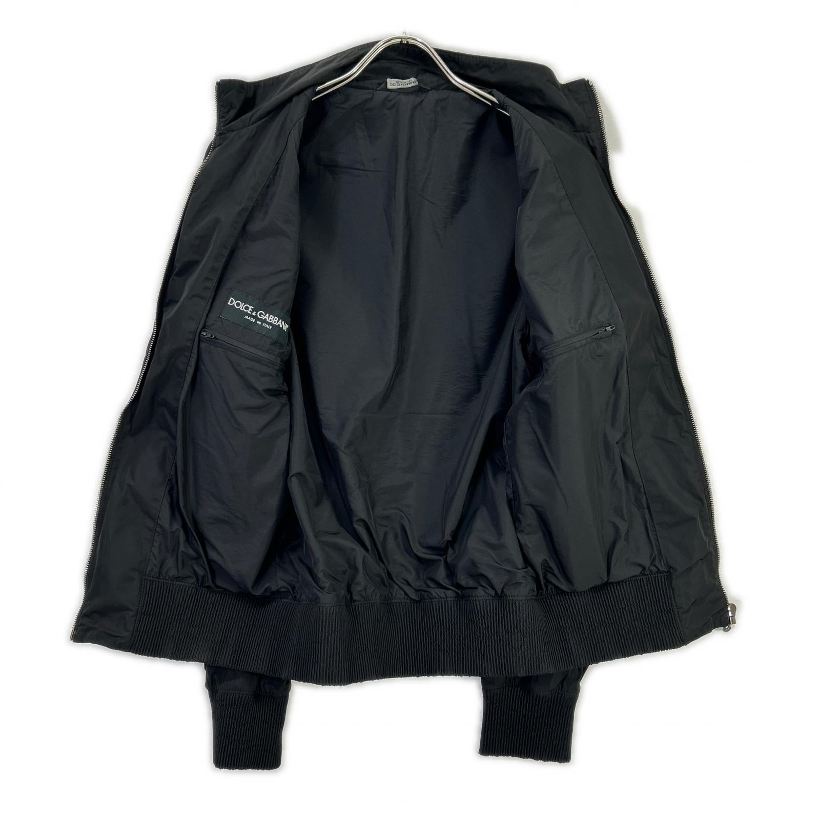 DOLCE&GABBANA ドルチェアンドガッバーナ G9I23T ブラック ナイロン マルチポケットジャケット ジャケット
