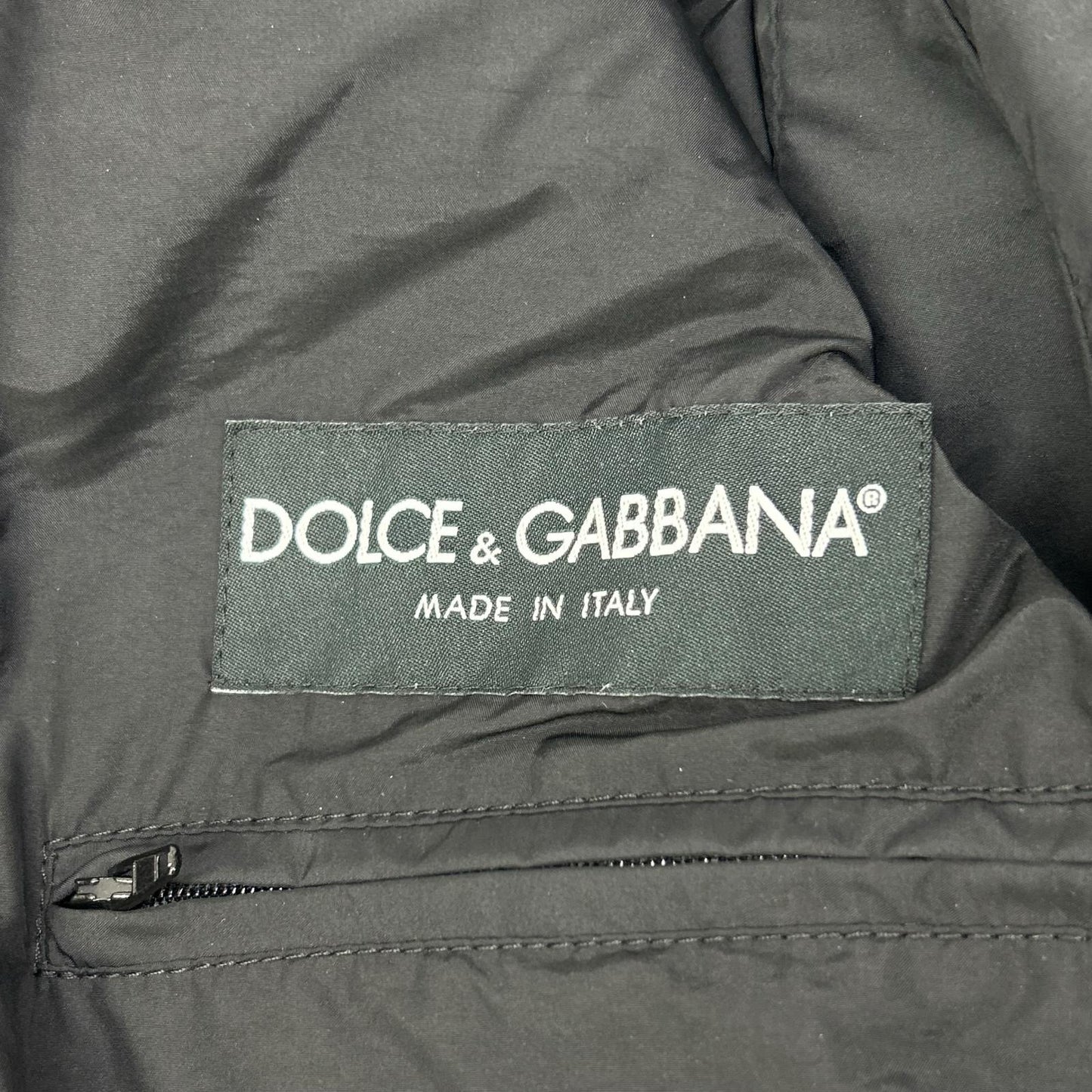DOLCE&GABBANA ドルチェアンドガッバーナ G9I23T ブラック ナイロン マルチポケットジャケット ジャケット