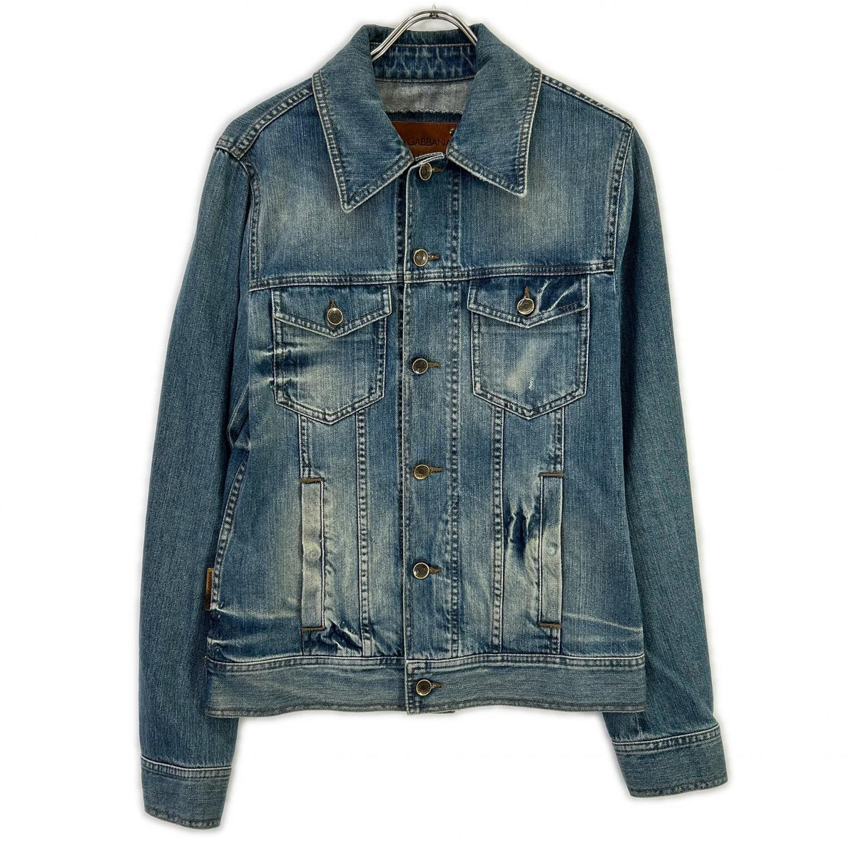 DOLCE&GABBANA ドルチェアンドガッバーナ G9B81D インディゴ ポケット付 デニムジャケット ジャケット
