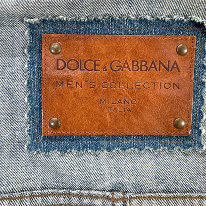 DOLCE&GABBANA ドルチェアンドガッバーナ G9B81D インディゴ ポケット付 デニムジャケット ジャケット
