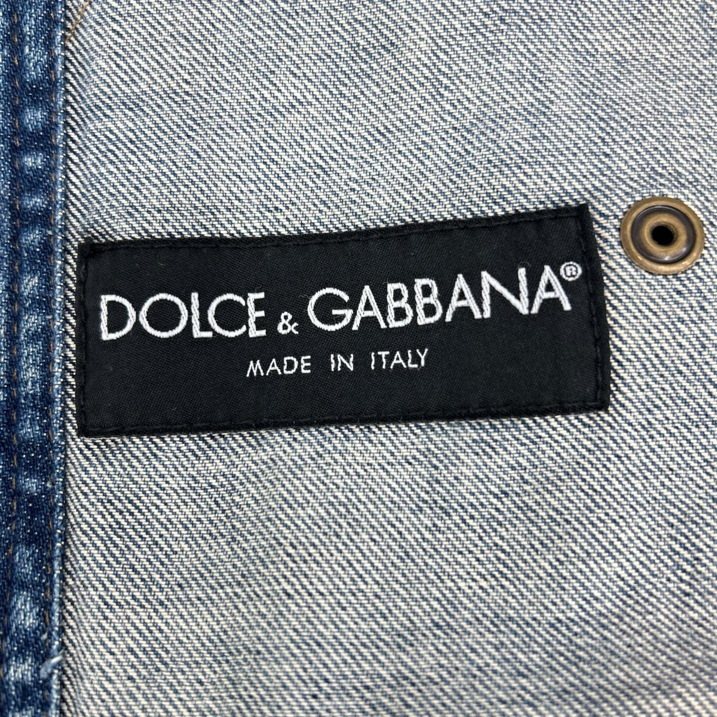 DOLCE&GABBANA ドルチェアンドガッバーナ G9B81D インディゴ ポケット付 デニムジャケット ジャケット