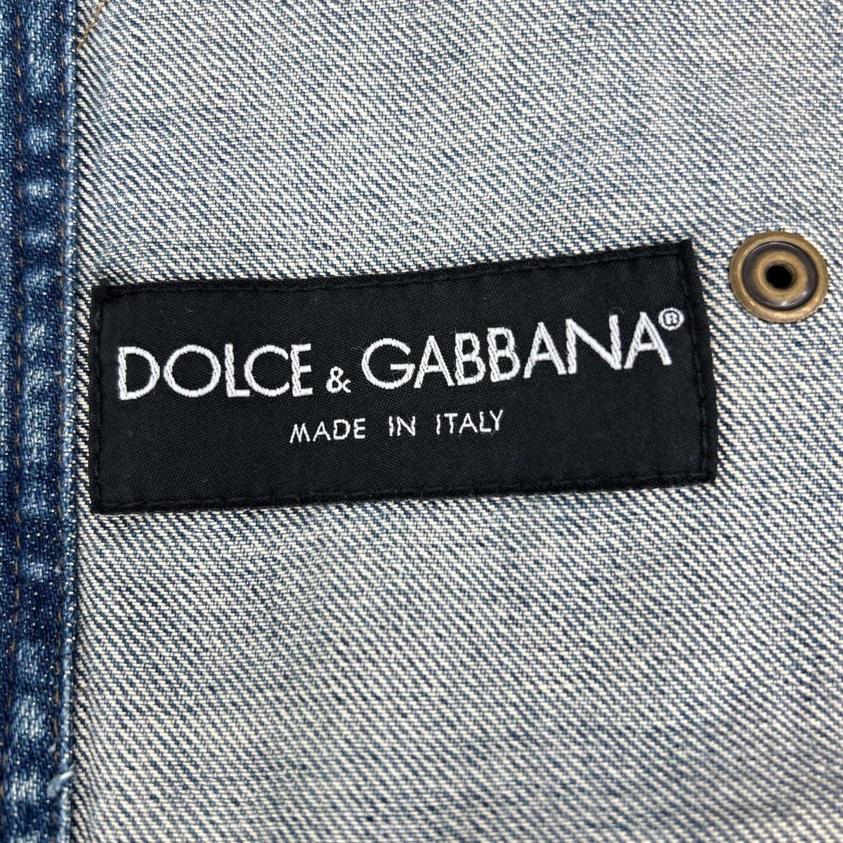 DOLCE&GABBANA ドルチェアンドガッバーナ G9B81D インディゴ ポケット付 デニムジャケット ジャケット