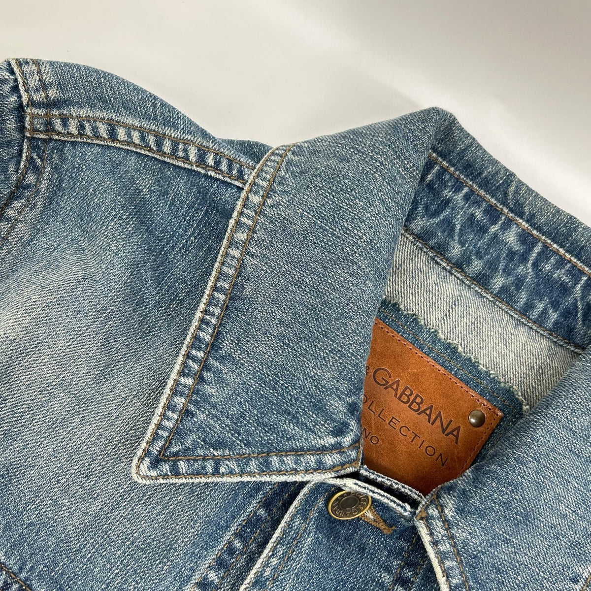 DOLCE&GABBANA ドルチェアンドガッバーナ G9B81D インディゴ ポケット付 デニムジャケット ジャケット