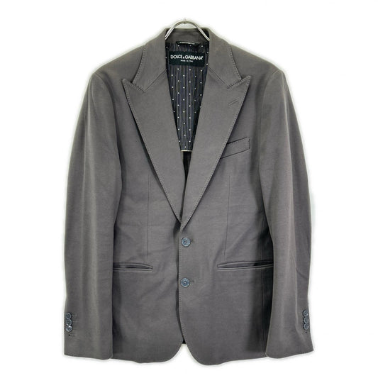 DOLCE&GABBANA ドルチェアンドガッバーナ G2EO5T グレー コットン テーラードジャケット ジャケット