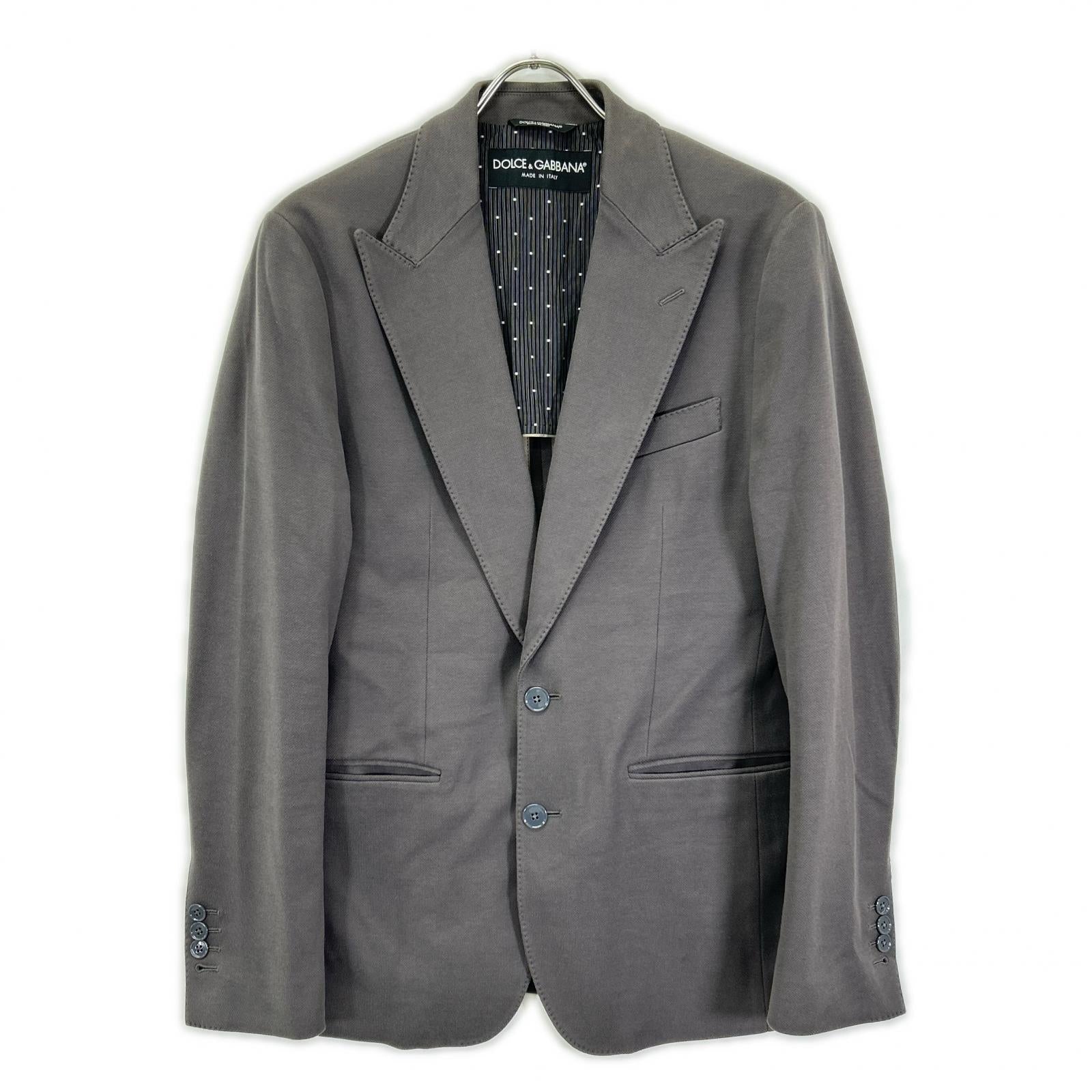 DOLCE&GABBANA Dolce & Gabbana G2EO5T gray cotton tailored jacket jacket