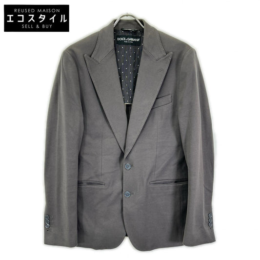 DOLCE&GABBANA ドルチェアンドガッバーナ G2EO5T グレー コットン テーラードジャケット ジャケット