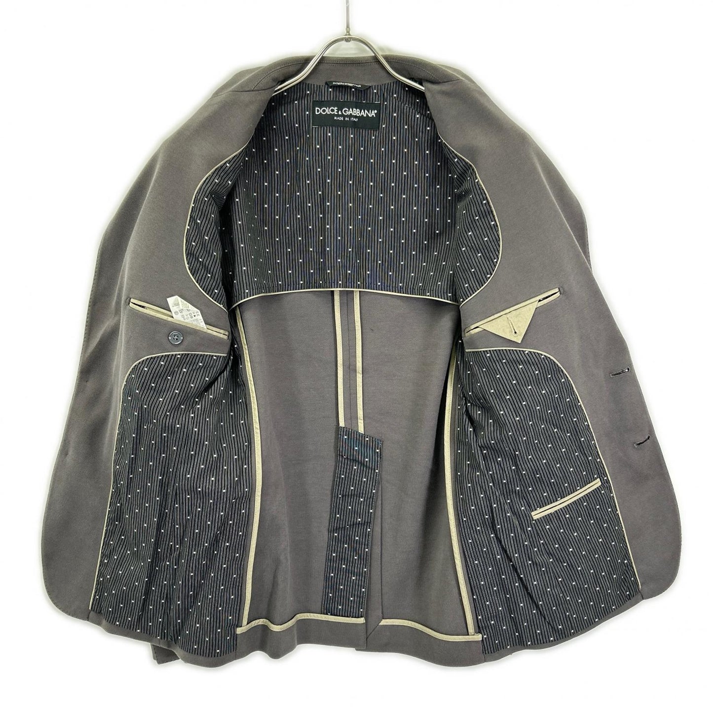 DOLCE&GABBANA Dolce & Gabbana G2EO5T gray cotton tailored jacket jacket