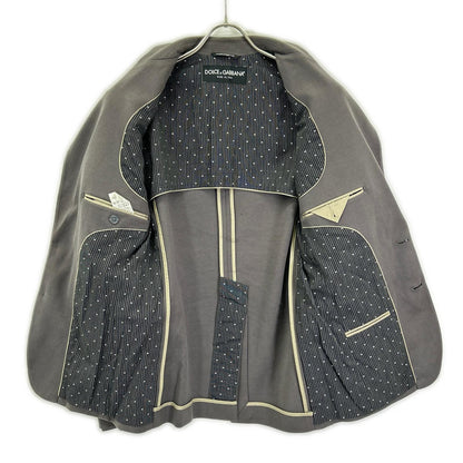 DOLCE&GABBANA Dolce & Gabbana G2EO5T gray cotton tailored jacket jacket
