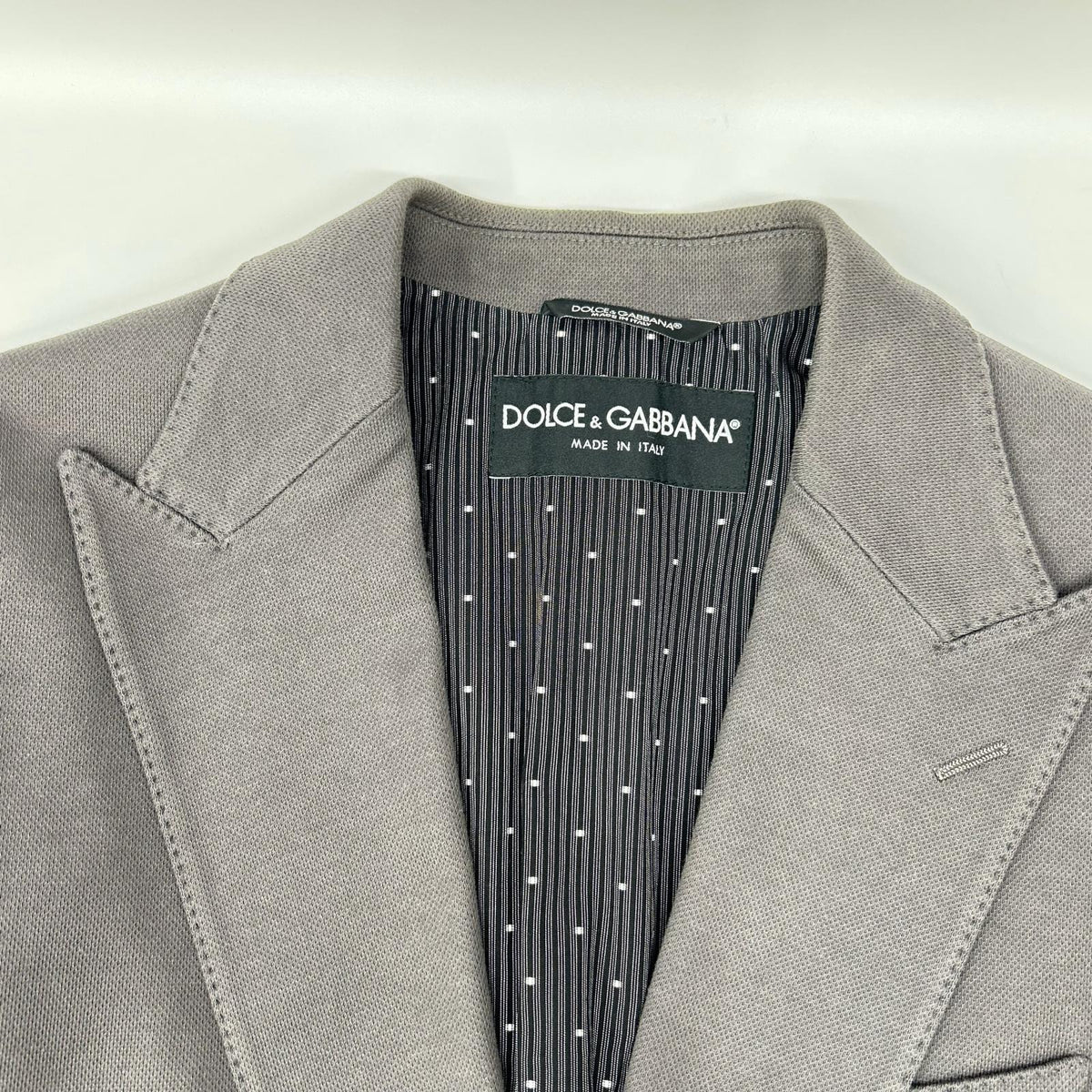 DOLCE&GABBANA Dolce & Gabbana G2EO5T gray cotton tailored jacket jacket