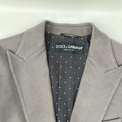 DOLCE&GABBANA Dolce & Gabbana G2EO5T gray cotton tailored jacket jacket