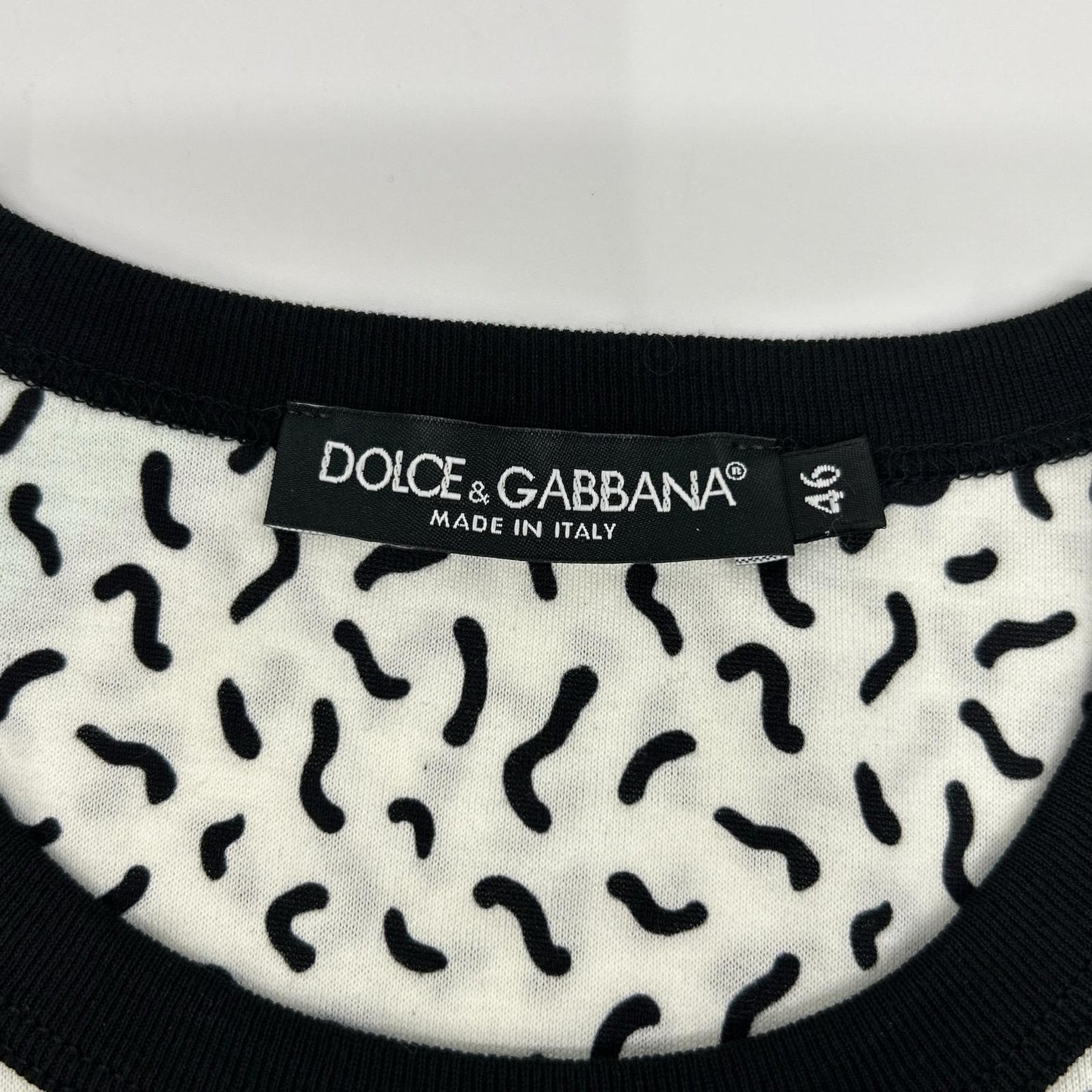 DOLCE&GABBANA ドルチェアンドガッバーナ G8IA8T FH7MF マルチカラー コットン スニーカープリント Tシャツ トップス