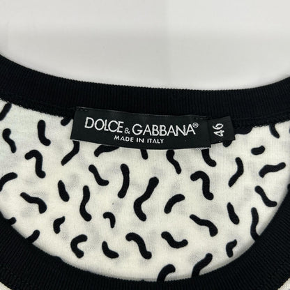 DOLCE&GABBANA ドルチェアンドガッバーナ G8IA8T FH7MF マルチカラー コットン スニーカープリント Tシャツ トップス