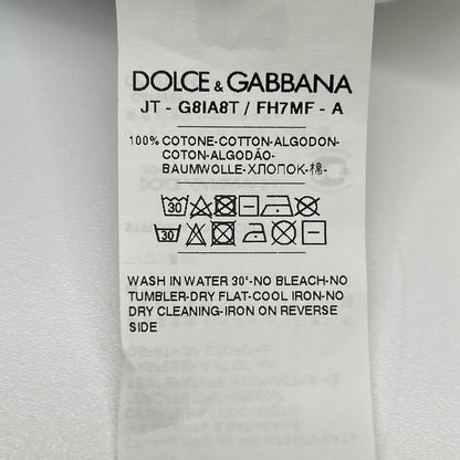 DOLCE&GABBANA ドルチェアンドガッバーナ G8IA8T FH7MF マルチカラー コットン スニーカープリント Tシャツ トップス