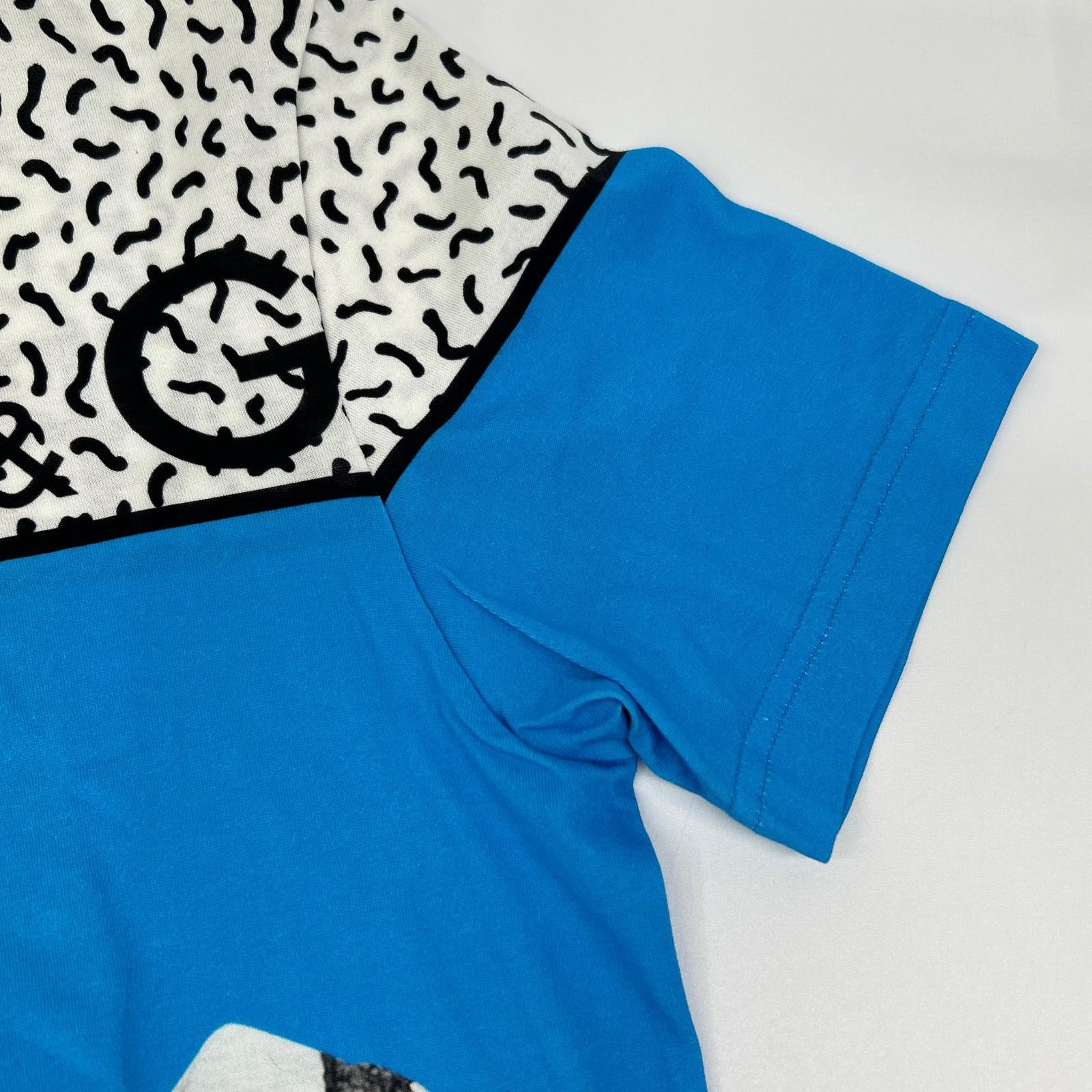 DOLCE&GABBANA ドルチェアンドガッバーナ G8IA8T FH7MF マルチカラー コットン スニーカープリント Tシャツ トップス