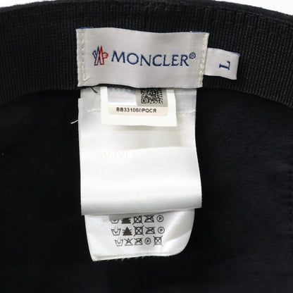 MONCLER モンクレール 【美品】BERRETTO ウール レザーロゴワッペン ベースボールキャップ 帽子