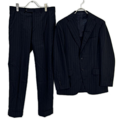 RING JACKET RT021S77X navy wool 3-button jacket/slacks suit Suit set-up