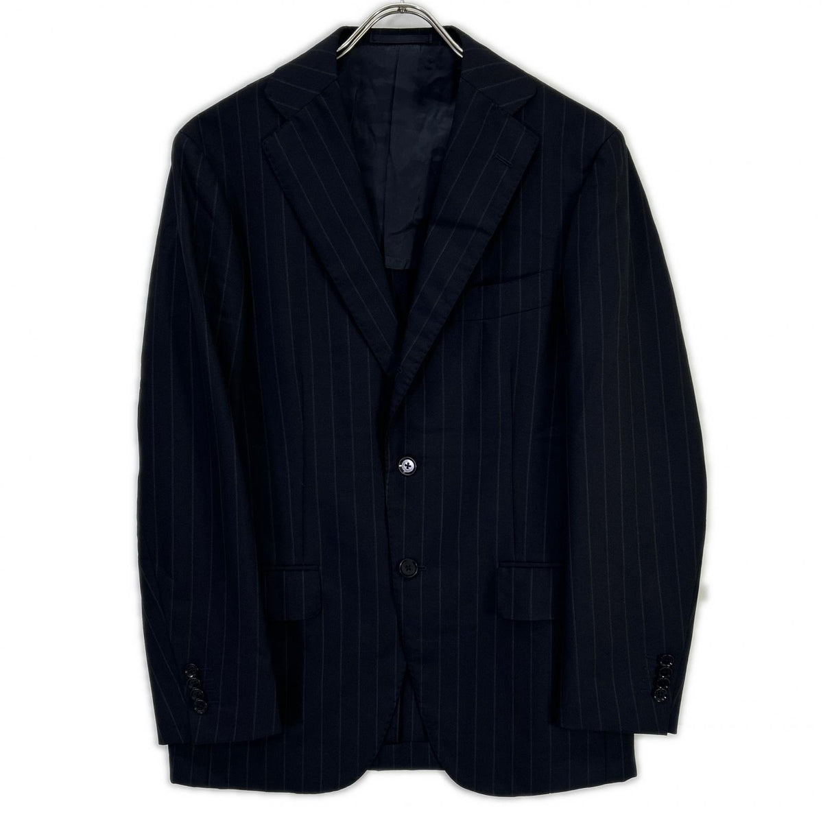 RING JACKET RT021S77X navy wool 3-button jacket/slacks suit Suit set-up