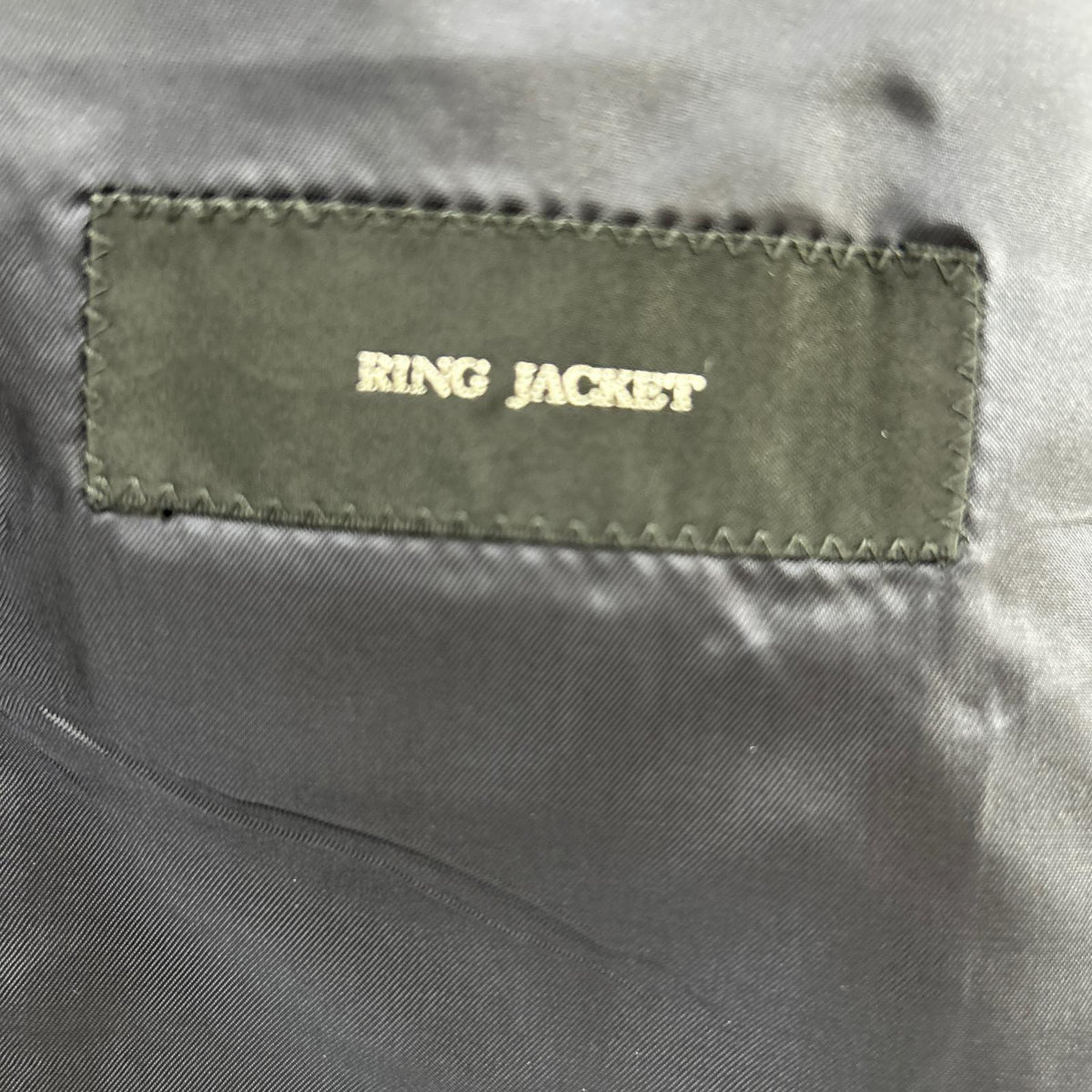 RING JACKET RT021S77X navy wool 3-button jacket/slacks suit Suit set-up
