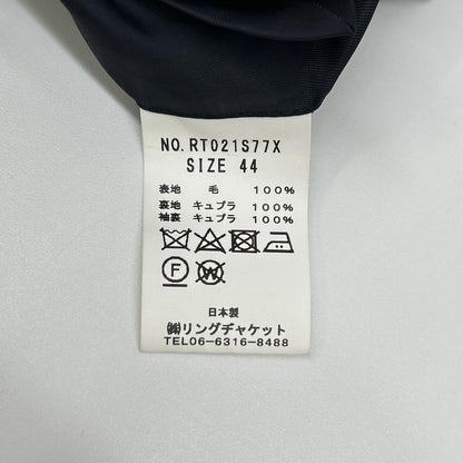 RING JACKET RT021S77X navy wool 3-button jacket/slacks suit Suit set-up