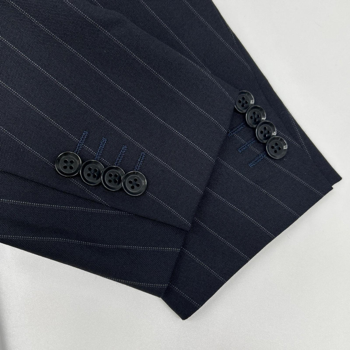 RING JACKET RT021S77X navy wool 3-button jacket/slacks suit Suit set-up