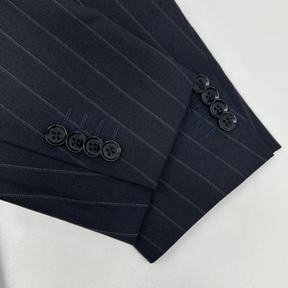 RING JACKET RT021S77X navy wool 3-button jacket/slacks suit Suit set-up