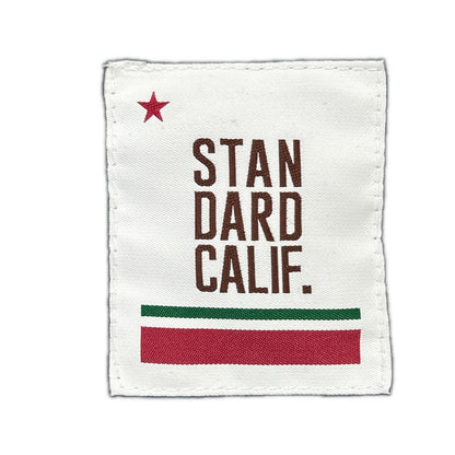 STANDARD CALIFORNIA スタンダードカリフォルニア オレンジ×ブラック ウール レザー切替 スタジャン ジャケット