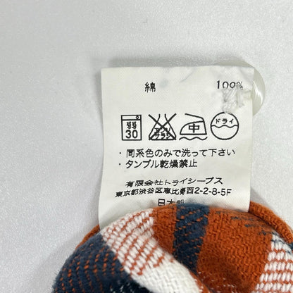 STANDARD CALIFORNIA スタンダードカリフォルニア オレンジ×ブルー コットン100 ネルシャツ トップス