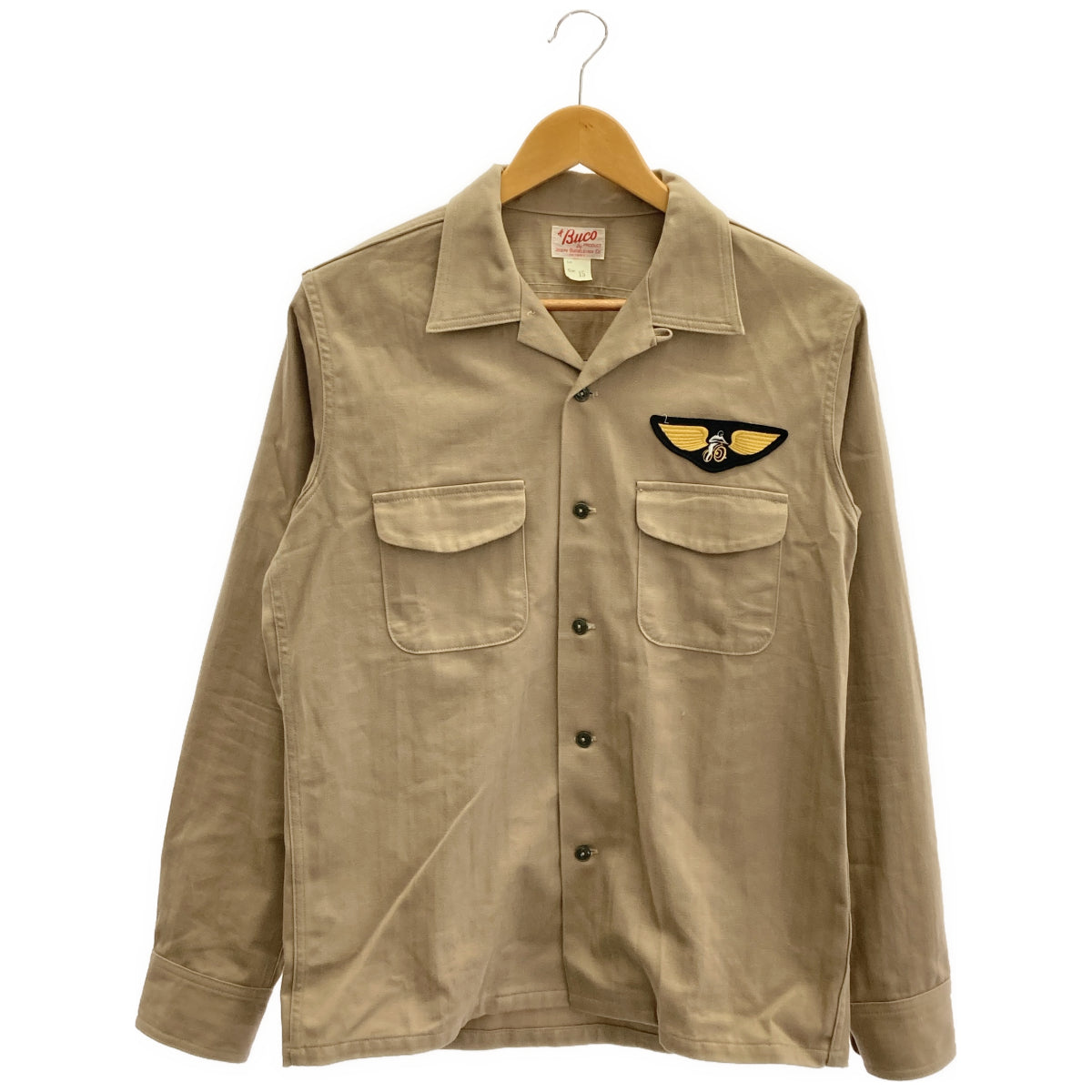 BUCO ブコ BS16101 ベージュ コットン ANDERSON C.C. CLUB SHIRT トップス