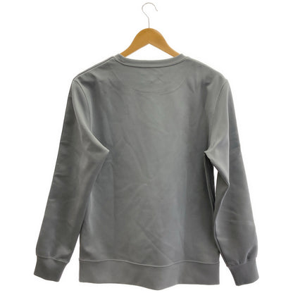 BRIEFING Briefing BRG221M37 Gray Side Logo Stripe Crew-Neck Sweatshirt Top