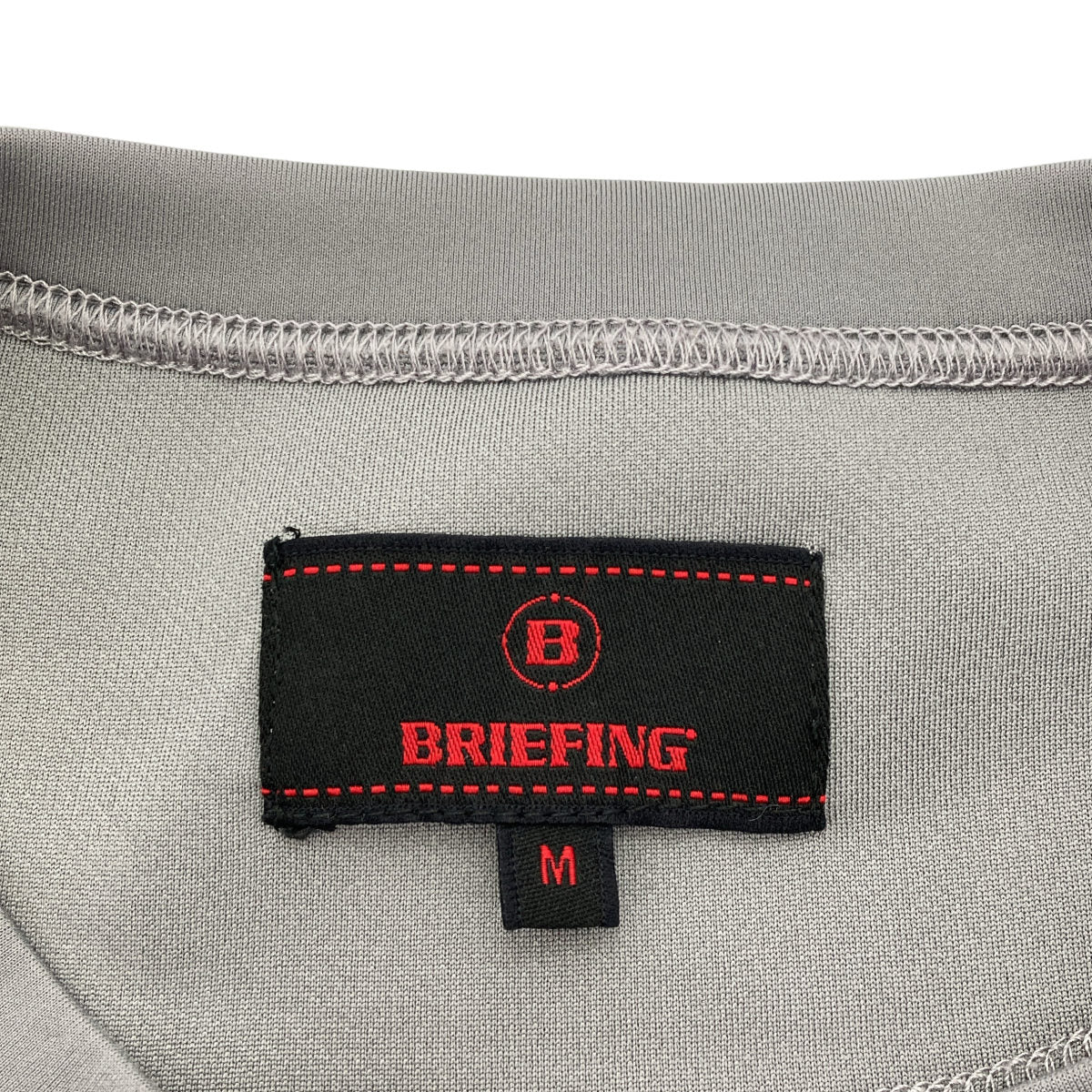 BRIEFING ブリーフィング BRG221M37 グレー サイドロゴライン クルーネック スウェット トップス