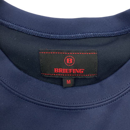 BRIEFING ブリーフィング BRG221M37 ネイビー サイドロゴライン クルーネック スウェット トップス