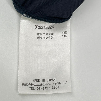 BRIEFING Burīfingu BRG213M24 Navy Relaxed-Fit High-Neck Cut-and-Sew Top Tops