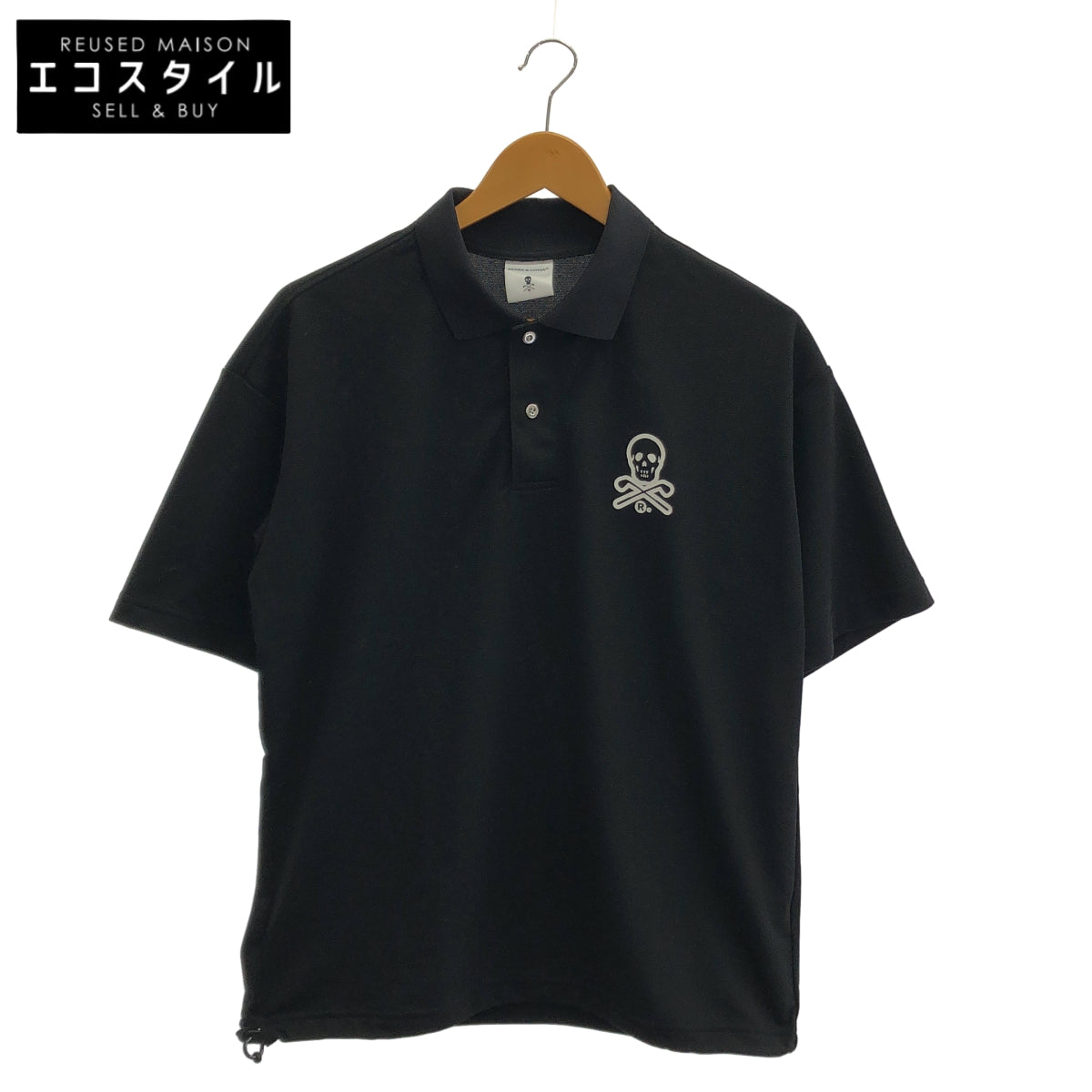 MARK&LONA マークアンドロナ MLM-2B-AP12 ブラック ポリエステル GOLF OR DIE ポロシャツ トップス