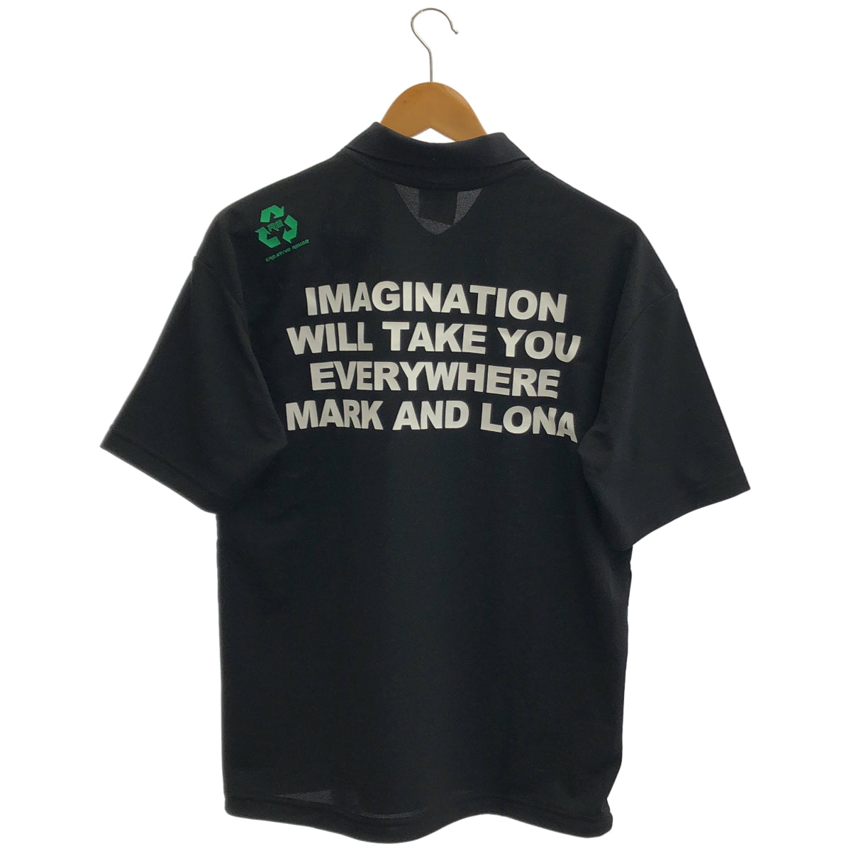 MARK&LONA マークアンドロナ MLM-2B-AP12 ブラック ポリエステル GOLF OR DIE ポロシャツ トップス