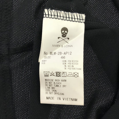 MARK&LONA マークアンドロナ MLM-2B-AP12 ブラック ポリエステル GOLF OR DIE ポロシャツ トップス