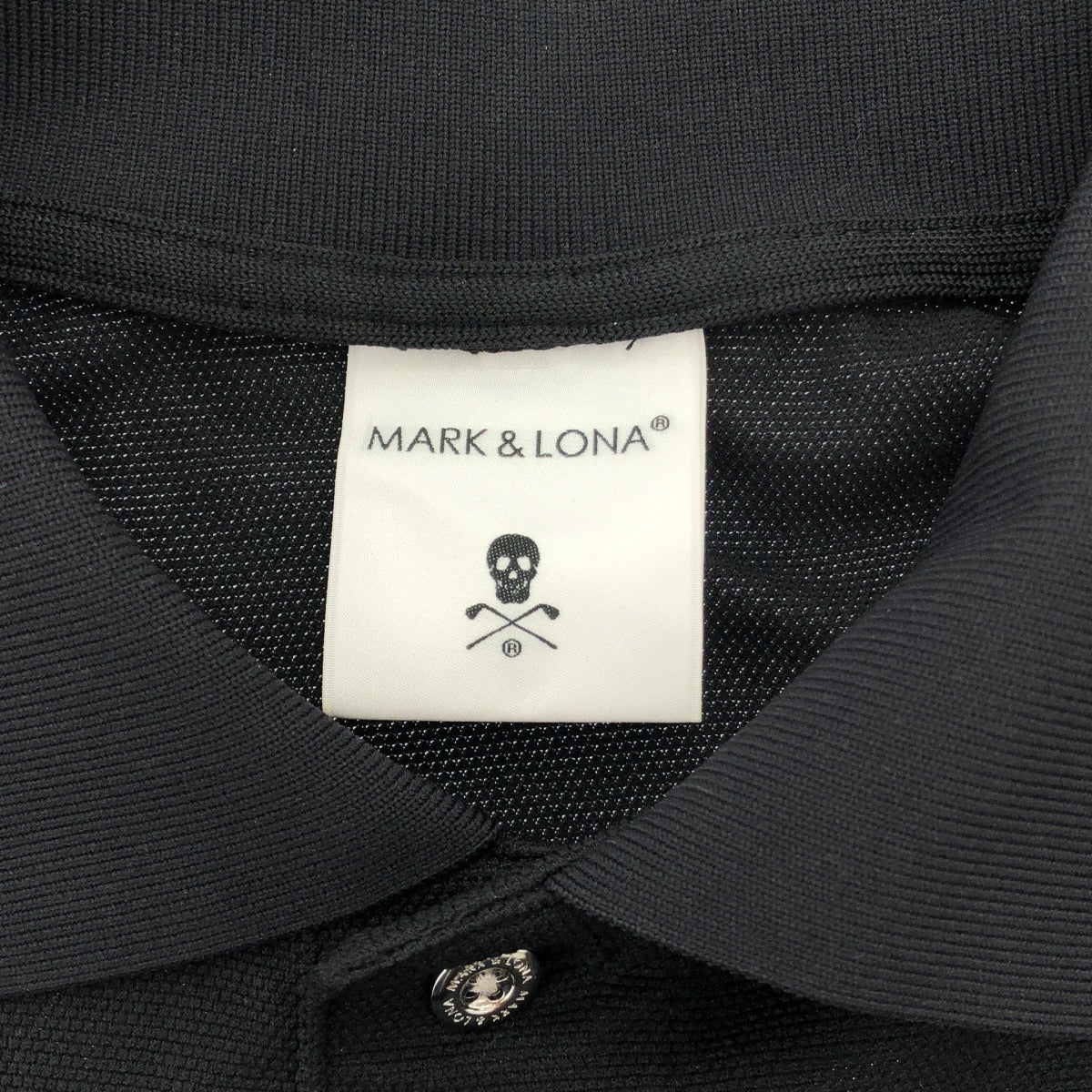 MARK&LONA マークアンドロナ MLM-2B-AP12 ブラック ポリエステル GOLF OR DIE ポロシャツ トップス