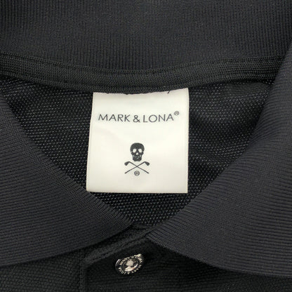MARK&LONA マークアンドロナ MLM-2B-AP12 ブラック ポリエステル GOLF OR DIE ポロシャツ トップス