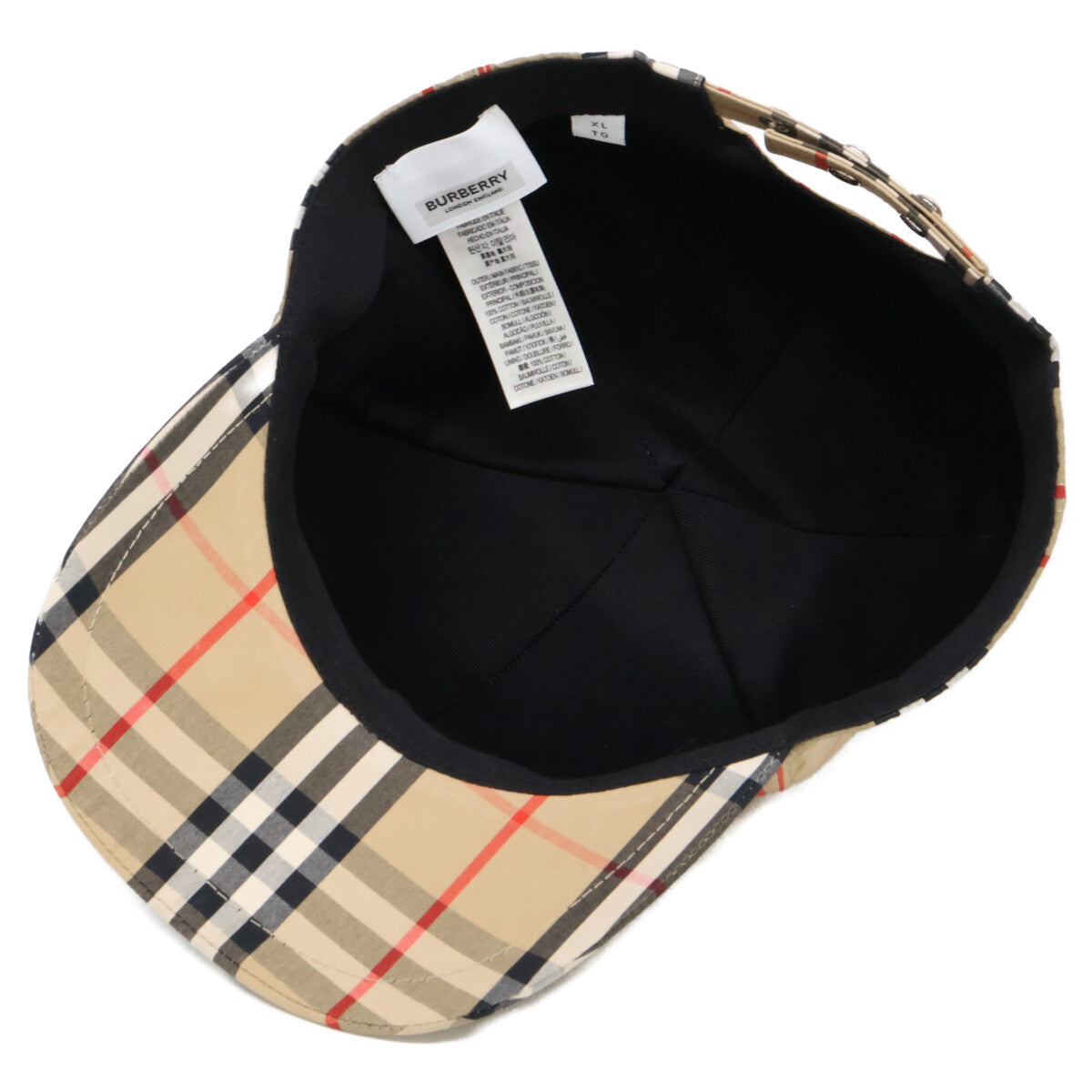 BURBERRY バーバリー 【美品/国内正規】80385504 TBロゴ ヴィンテージチェック ベースボールキャップ 帽子