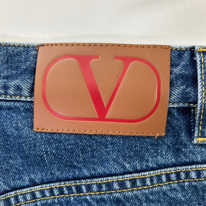 VALENTINO ヴァレンティノ 1V3DE02P8KD インディゴ フレア デニムパンツ ボトムス