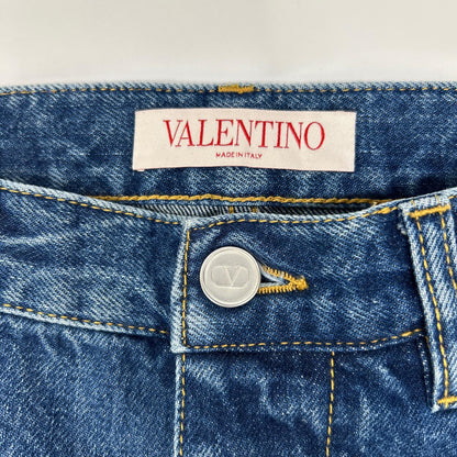VALENTINO ヴァレンティノ 1V3DE02P8KD インディゴ フレア デニムパンツ ボトムス