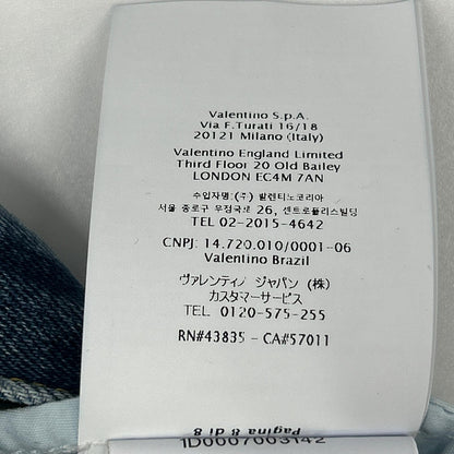 VALENTINO ヴァレンティノ 1V3DE02P8KD インディゴ フレア デニムパンツ ボトムス