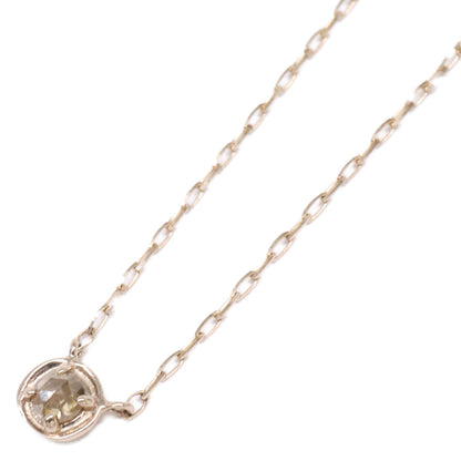 ete エテ 【美品】ete bijoux K18RBG 0.05ct 1Pダイヤモンド ネックレス