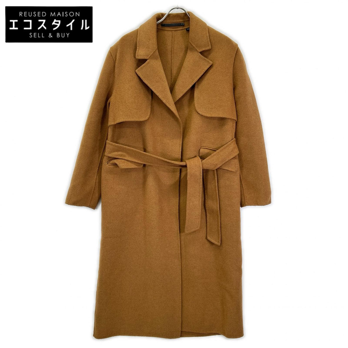 All Saints オールセインツ ブラウン ウール混 BREE COAT コート
