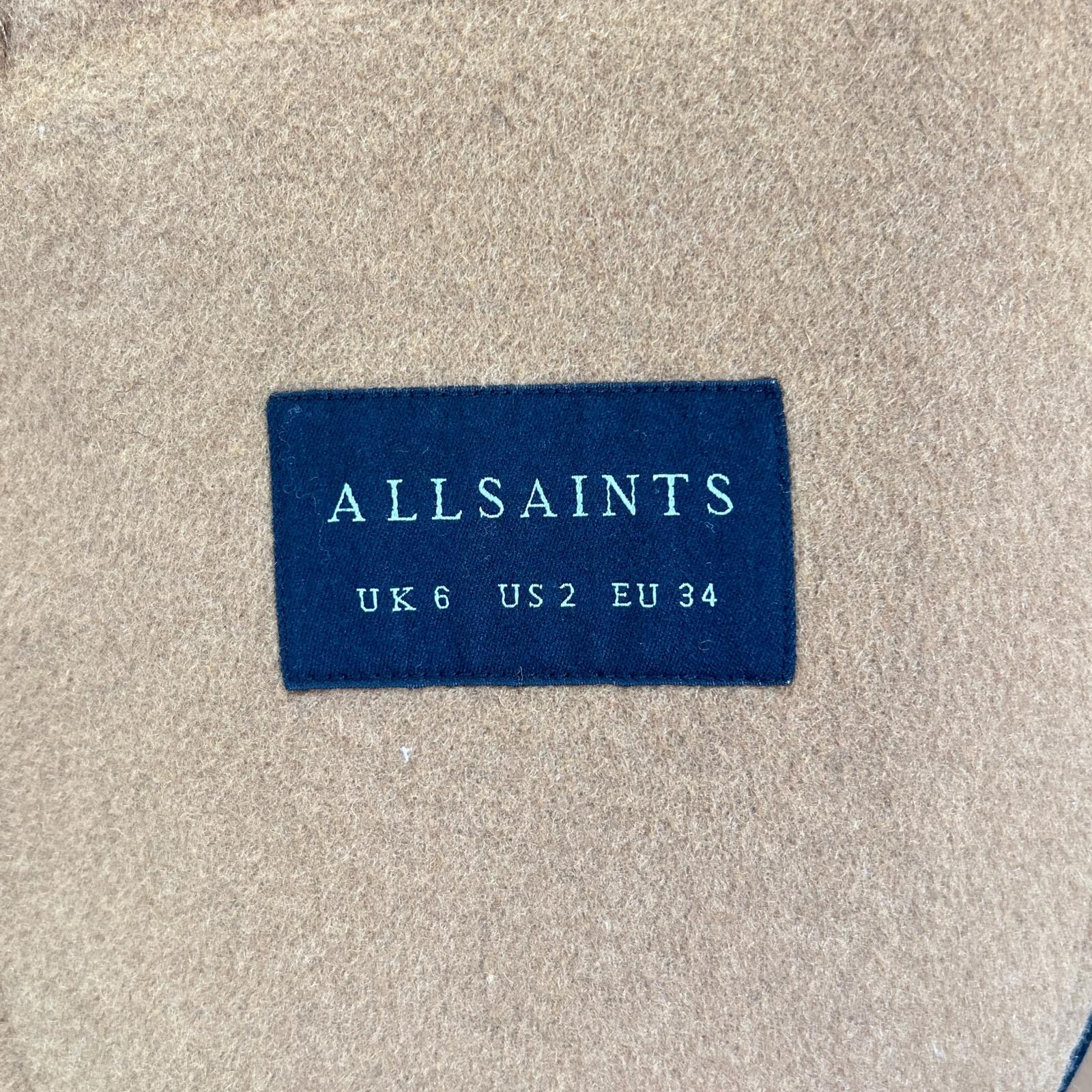 All Saints オールセインツ ブラウン ウール混 BREE COAT コート